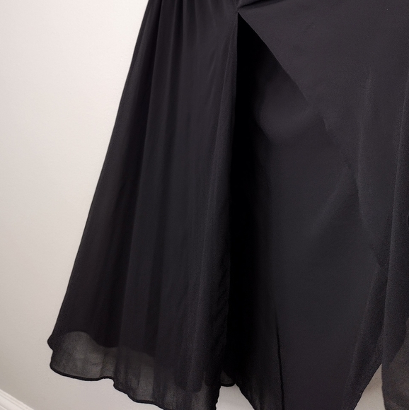 Black Bridesmaid Maxi Dress Formal Evening Gown - Picture 4 of 14